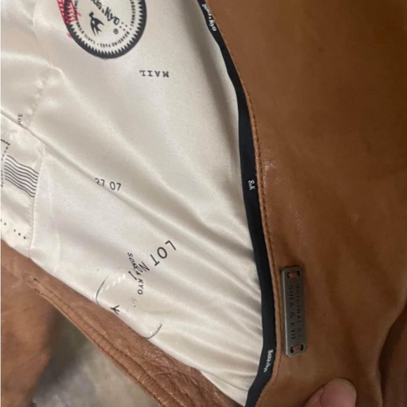 Soia & Kyo tan Leather Jacket NWOT size xs - Picture 8 of 11